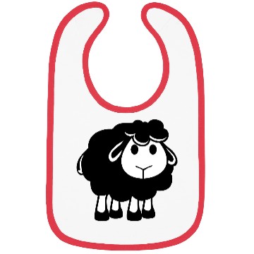 Discover Black Sheep Small Cute Cute Lamb Cool Comic Sweet Bibs