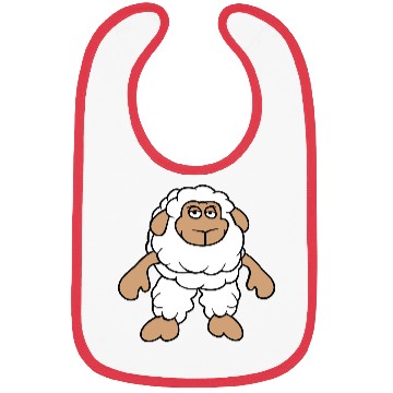 Discover Sheep Standing Cool Bored Tired Cartoon Comic Cute Bibs