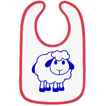 Discover Sheep Baby Standing Cute Lamb Child Cool Comic Fun Bibs