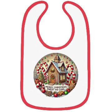 Discover Gingerbread House Christmas Delight Bibs