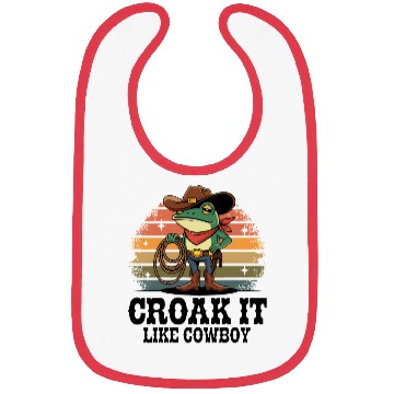 Discover Croak It Like Cowboy Bibs