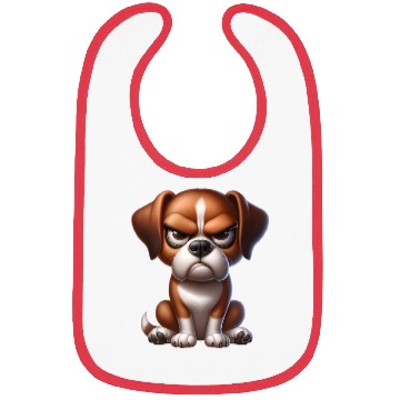 Discover Grumpy Patriotic Dog – Funny Pet Lover Design Bibs