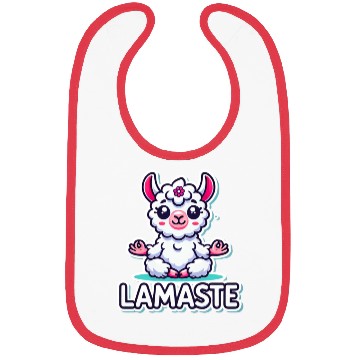 Discover Charming Meditative Llama Yoga Design Bibs