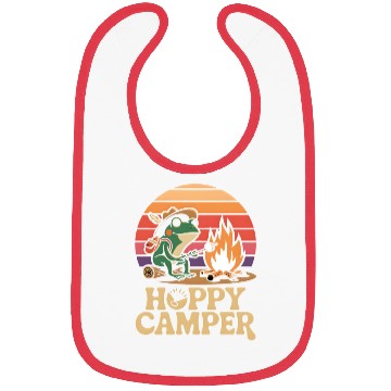 Discover Hoppy Camper Frog Bibs