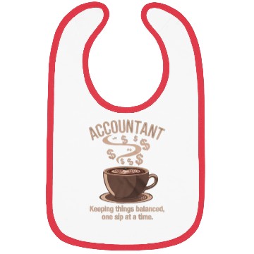 Discover Coffee + Numbers = Accountant Zen Bibs