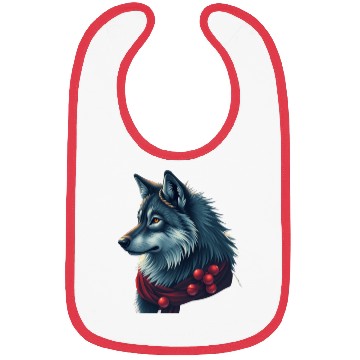 Discover Winter Wolf Holiday Bibs