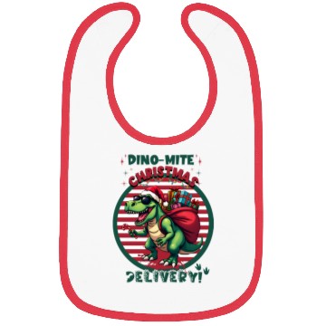 Discover Festive Dino Delivery Bibs