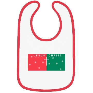Discover Jesus Christ SNOWFLAKES simple design Bibs