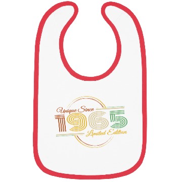 Discover 60th Birthday Retro 1965 Limited Edition Bibs