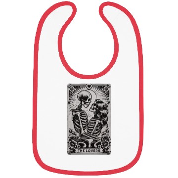 Discover The Lovers Skeletons Gothic Tarot Card Style Bibs