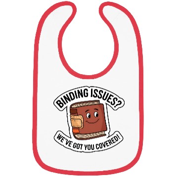 Discover Smiling Book with Bandage – 'Binding Issues?' Bibs