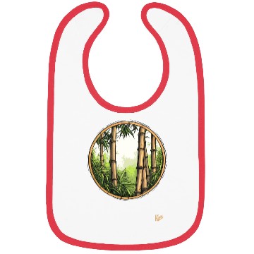 Discover Serene Bamboo Forest Bibs