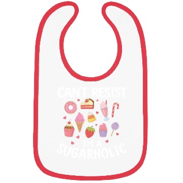 Discover Sugarholic Sweets Sugar Candy Enthusiast Bibs