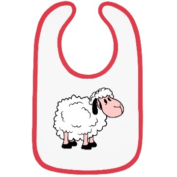 Discover Sheep Baby Standing Cute Lamb Child Cool Comic Bibs