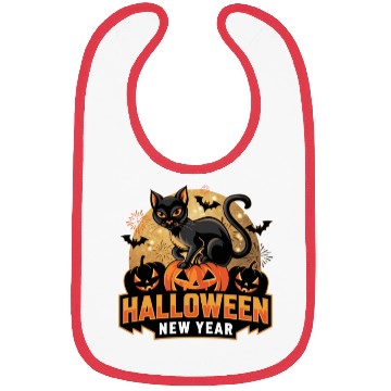 Discover design hallowen for new year Bibs