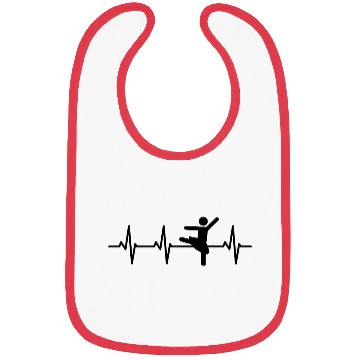 Discover Ballet Dancer Stickfigures Pulse Line Bibs