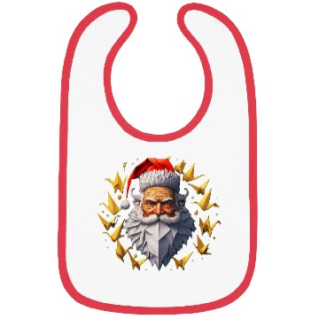 Discover Festive Santa Claus Unique Holiday Design Santa Bibs