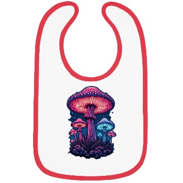 Discover Vivid Mushroom Bibs