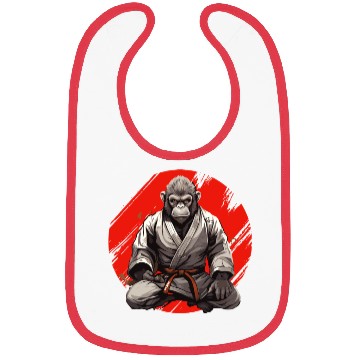Discover Karate Judo Monkey Chimpanzee Martial arts Bibs