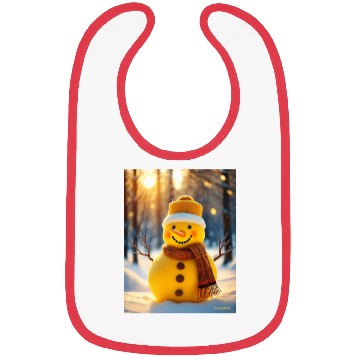 Discover Yellow Snowman Bibs