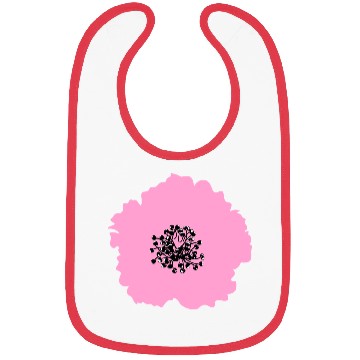 Discover Elegant Pink Hibiscus Flower Design Bibs
