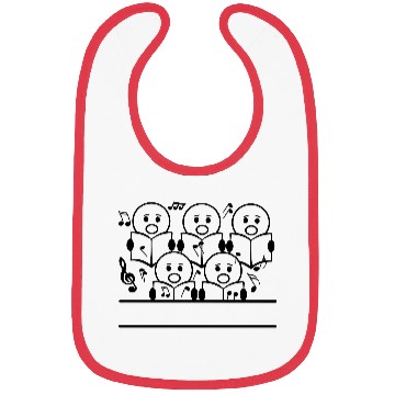 Discover Choir logo singers text banner Bibs