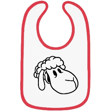 Discover Sheep Face Head Cute Sweet Little Lamb Cool Comic Bibs