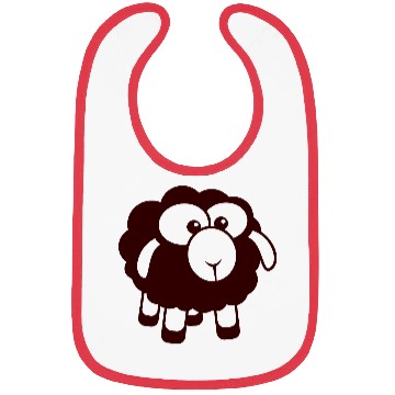 Discover Black Sheep Small Cute Cute Lamb Cool Comic Sweet Bibs
