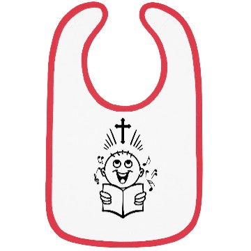 Discover Boy singing cross church Bibs