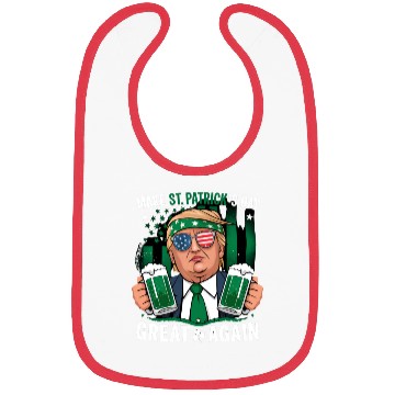 Discover Make St Patrick's Day Great Again Irish Trump Bibs