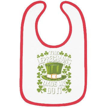 Discover The Leprechauns Made Me Do It St Patrick's Day Bibs