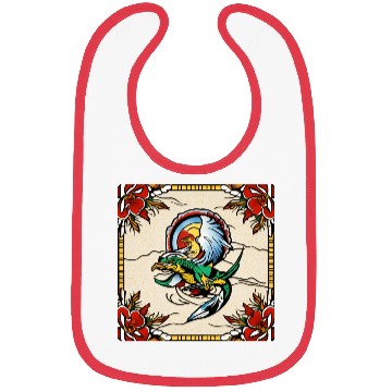 Discover Dragonbird in Stained-Glass Garden" Bibs
