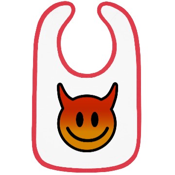 Discover Cute Devil Face – Mischief with a Grin Bibs