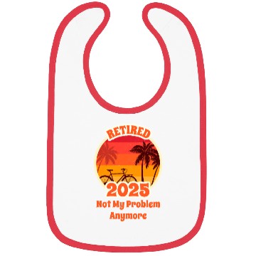 Discover Funny Retired 2025 Sunset Cycling Design Bibs