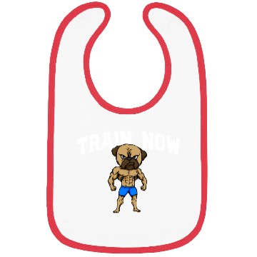 Discover Train Now Workout Motivational Quote Gym Bibs