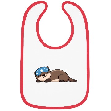 Discover Sleepy Otter Dreams Bibs