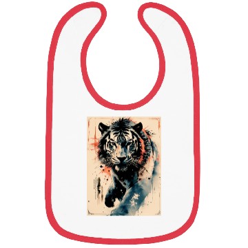 Discover Tiger Stare Bibs