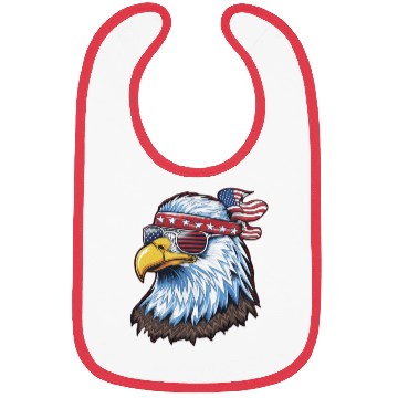 Discover America Est 1776. USA Bibs