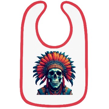 Discover Feathered Skull Bibs