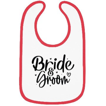Discover Bride and Groom Elegant Wedding Bibs