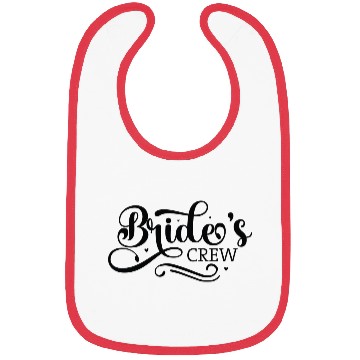 Discover Bride's Crew Fun Wedding Party Bibs