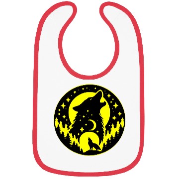 Discover Night Time Wolf LIKE US ON FB #USAPatriotGraphics Bibs