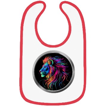 Discover Lion Art Bibs