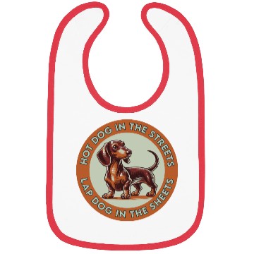 Discover Hot Dog in the Streets Bibs