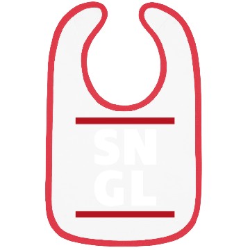 Discover Single SNGL typography quote Bibs