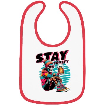 Discover Skeleton with Beer - Fun and Edgy Bibs