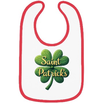 Discover Saint Patrick’s Day Four-Leaf Charm Bibs