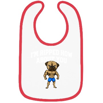 Discover Im Ripped How About You Funny Workout Humor Gym Bibs