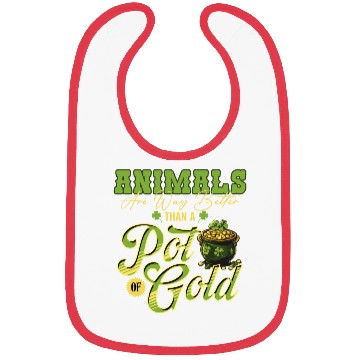 Discover Animals Are Better Than a Pot of Gold St Patricks Bibs