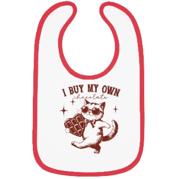 Discover Funny Chocolate lover Cat Owners Gift Bibs